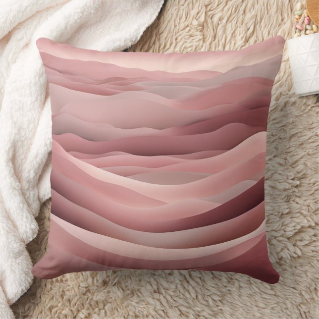 Beachy Pink AI art  Cushion (Blanket)