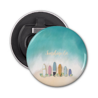 Beachy sand and surf bottle opener