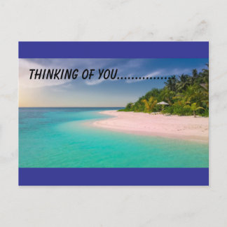 beachy thinking of you postcard