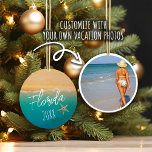 Beachy Travel Photo Ornament<br><div class="desc">Beachy Travel Photo Ornament</div>