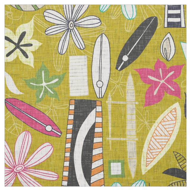 beachy yellow fabric (Swatch)