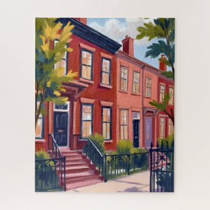 Beacon Street Boston Massachusetts Jigsaw Puzzle
