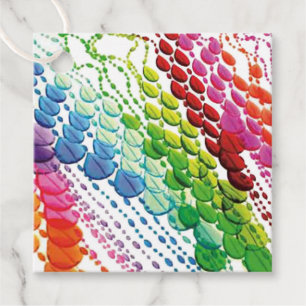 Bead Curtain Favour Tags