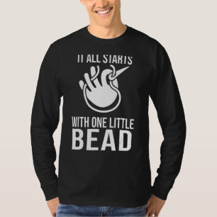 Bead Noun Definition Beadwork Beading Hand Stitchi T-Shirt