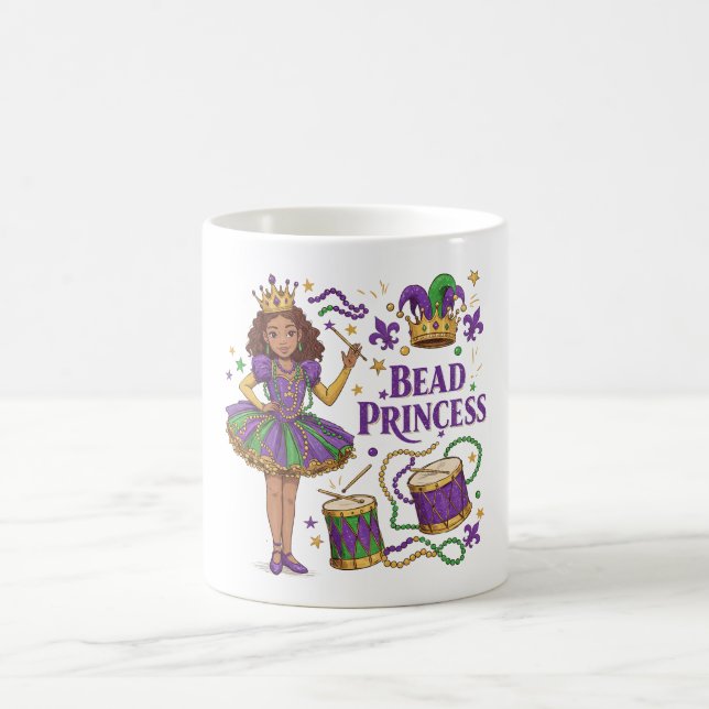 Bead Princess - Mardi Gras Coffee Mug (Center)