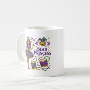 Bead Princess - Mardi Gras Coffee Mug