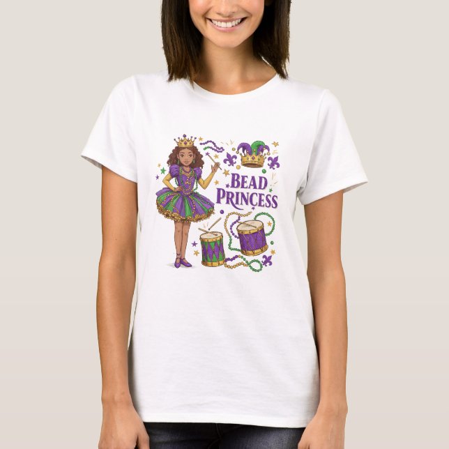 Bead Princess - Mardi Gras T-Shirt (Front)