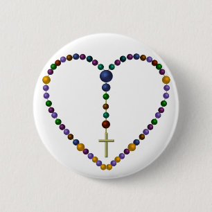 Bead Rosary #1 6 Cm Round Badge