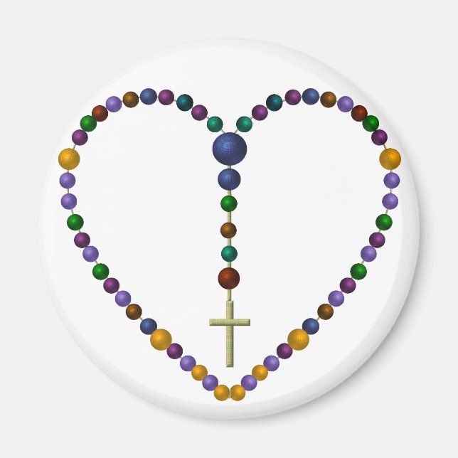 Bead Rosary #1 Magnet (Front)
