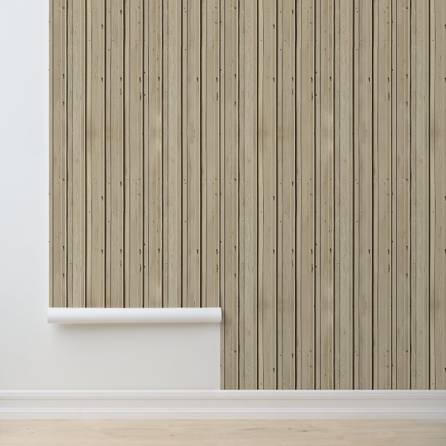 Beadbord Wood Look Panelling  Wallpaper (Application)