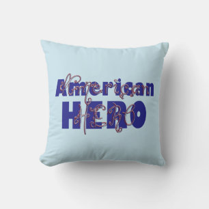 Beaded American Hero-Square Pillow
