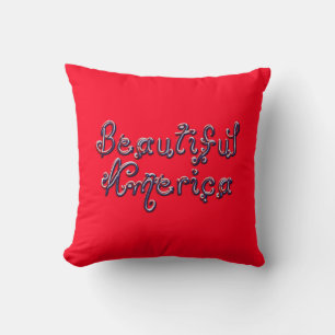 Beaded Beautiful America-Square Pillow