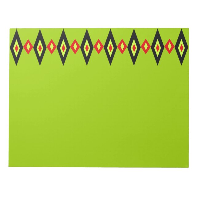 Beaded Diamonds Notepad (Front)
