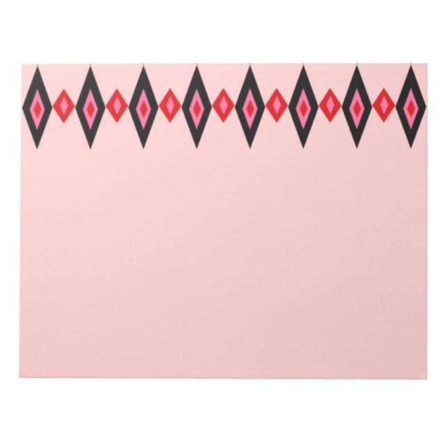 Beaded Diamonds Notepad (Front)