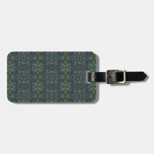 "Beaded" Luggage Tag (Front Horizontal)