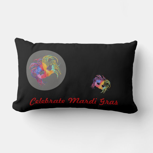 Beaded Mask - Lumbar Cushion (Front)