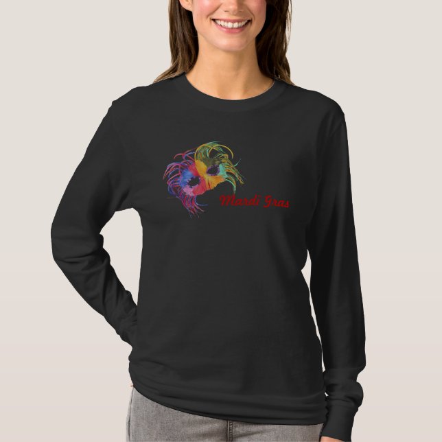 Beaded Mask - T-Shirt (Front)