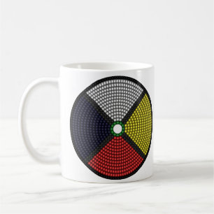 Beaded Medicine Wheel Coffee Mug