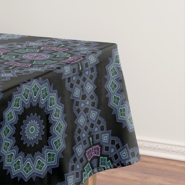 Beaded pattern tablecloth (In Situ)