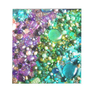 Beaded Rainbow Notepad
