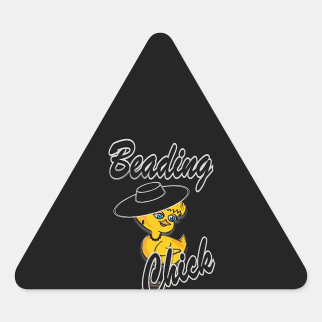 Beading Chick #4 Triangle Sticker (Front)
