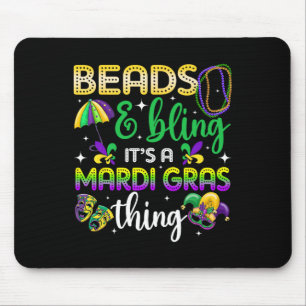 Beads And Bling It's A Mardi Gras Thing Carnival M Mouse Pad