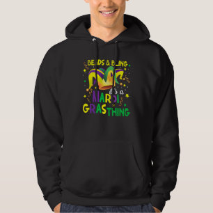 Beads & Bling It's A Mardi Gras Thing Cool Mardi G Hoodie