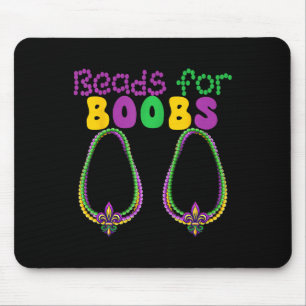 Beads For Breast Colourful Breads Mardi Gras Parad Mouse Pad