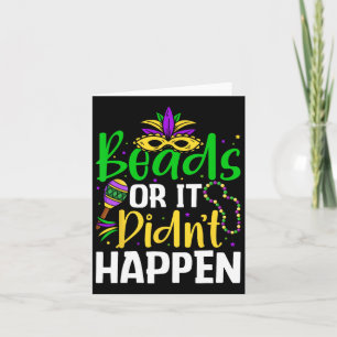 Beads Or It Didn't Happen Card