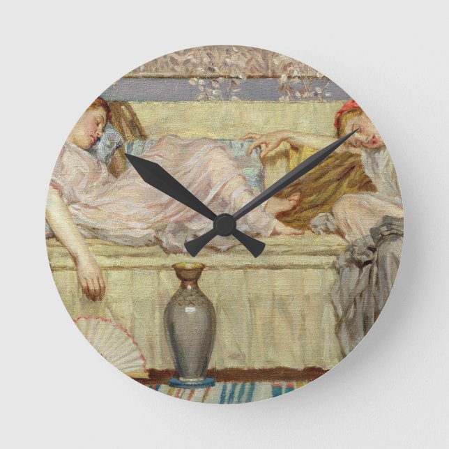 Beads (study), c.1875 (oil on canvas) round clock (Front)