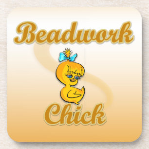 Beadwork Chick Coaster