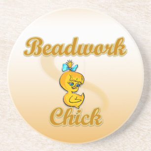 Beadwork Chick Coaster