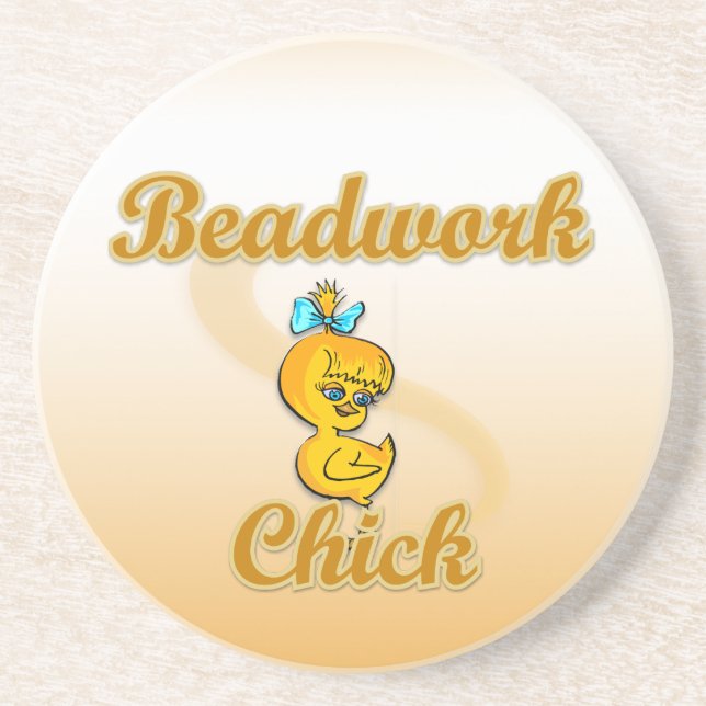 Beadwork Chick Coaster (Front)