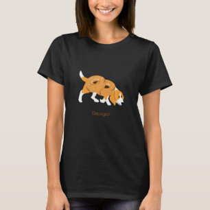 Beagel  Beagle Bagel Vegan And Dog Puppy T-Shirt