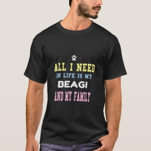 Beagi Family Mum Dad Love Beagle Corgi T-Shirt