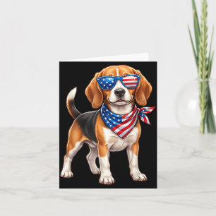 Beagle 4th Of July America Sungles Men Usa Card
