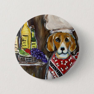 Beagle 6 Cm Round Badge