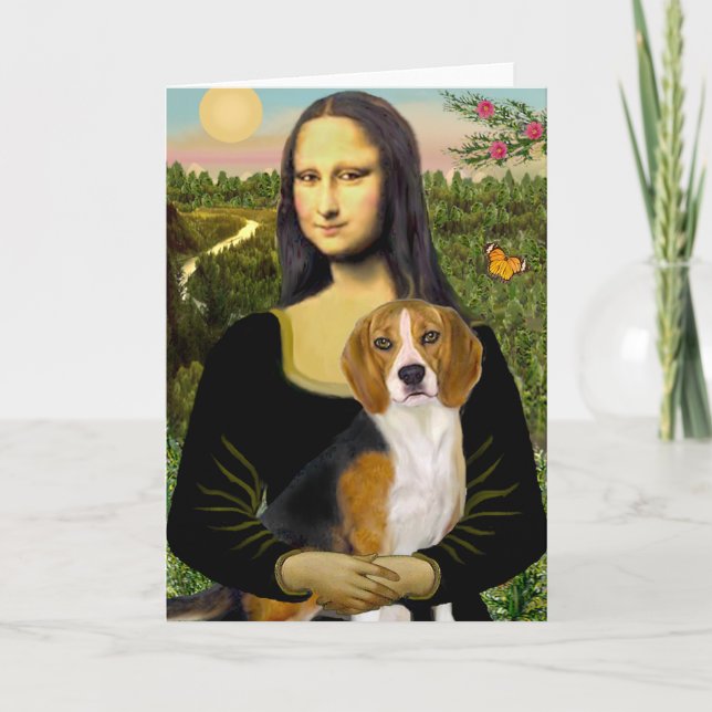 Beagle 7 - Mona Lisa Card (Front)