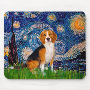 Beagle 7 - Starry Night Mouse Pad