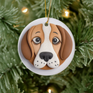 Beagle A Delightful Cookie Inspired Ceramic Ornament