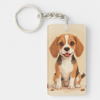 Beagle Acrylic Key Chain
