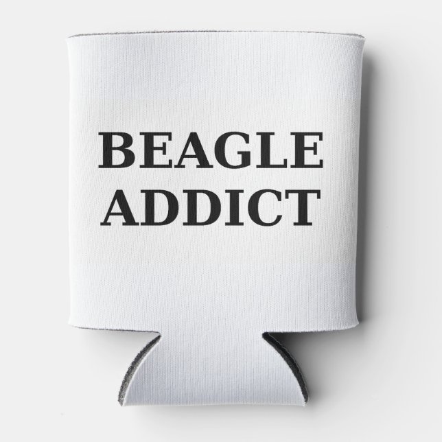beagle addict can cooler (Front)