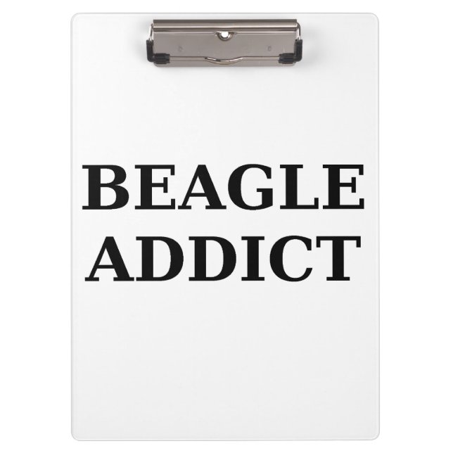 beagle addict clipboard (Front)