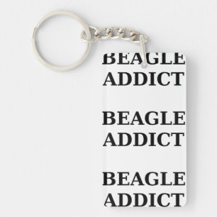 beagle addict key ring