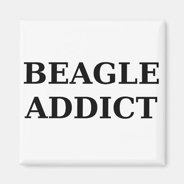 beagle addict magnet (Front)