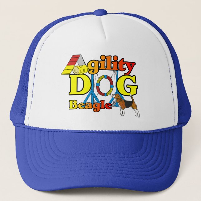 Beagle Agility Gifts Trucker Hat (Front)