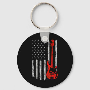 Beagle American Flag Ndana Patriotic 4th Of July Key Ring