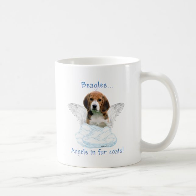 Beagle Angel Coffee Mug (Right)