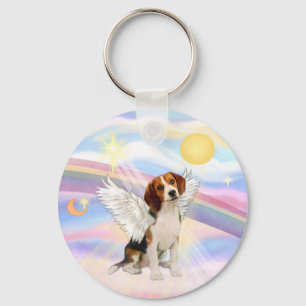 Beagle Angel Key Ring