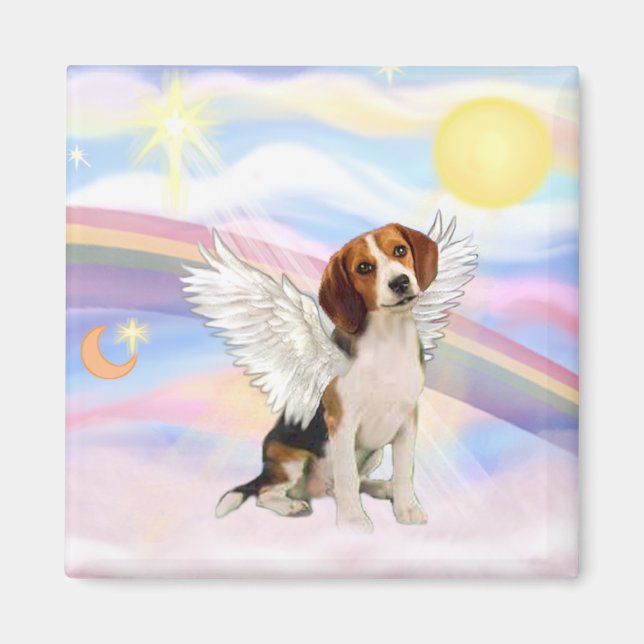 Beagle Angel Magnet (Front)